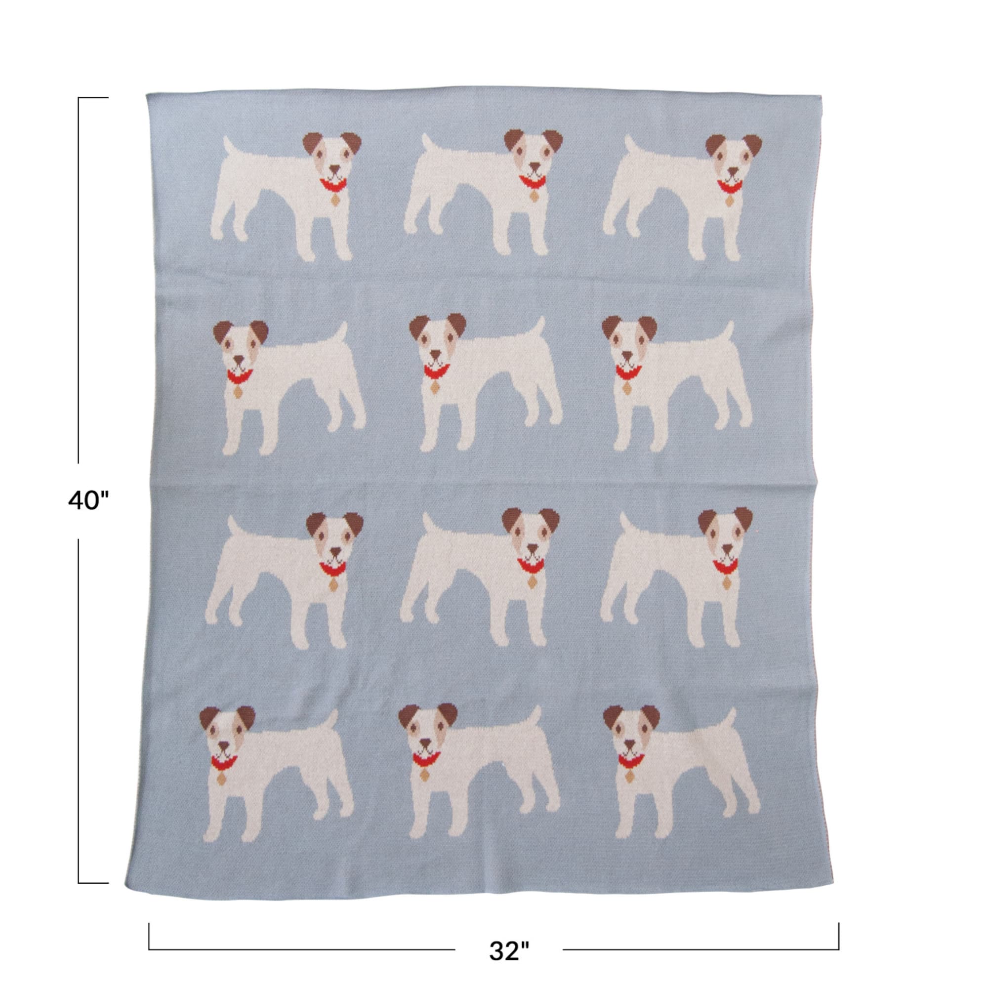 Hello Honey® Dog Prints Cotton Knit Baby Blanket